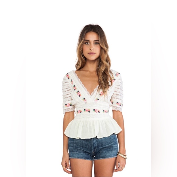 Candela Tops - Candela Maggie Top in Off White